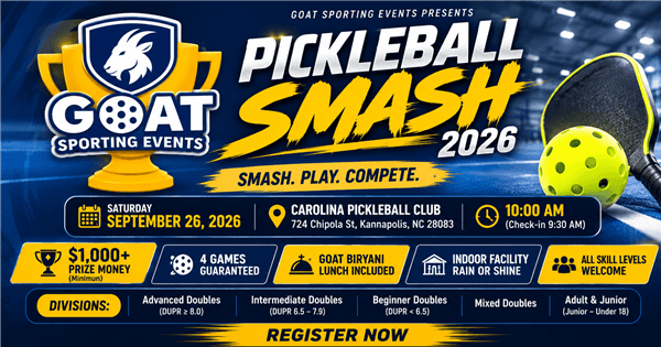 GOAT PICKLEBALL SMASH 2026