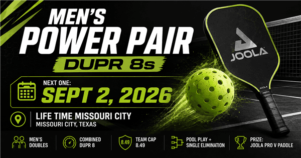 Men's Power Pair - DUPR 8s