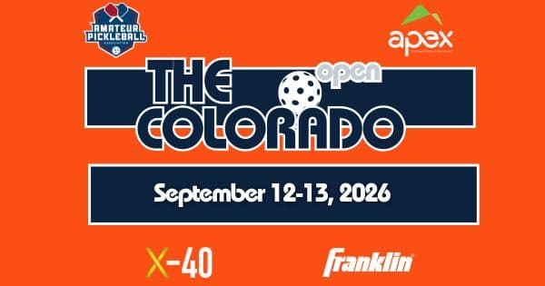 The Colorado Open @ Apex Pickleball