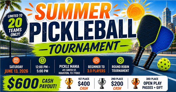 Summer Tournament at Pickle Mania