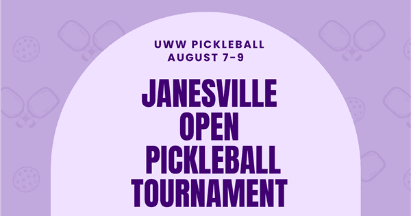 2nd Annual Janesville Open Pickleball Tournament