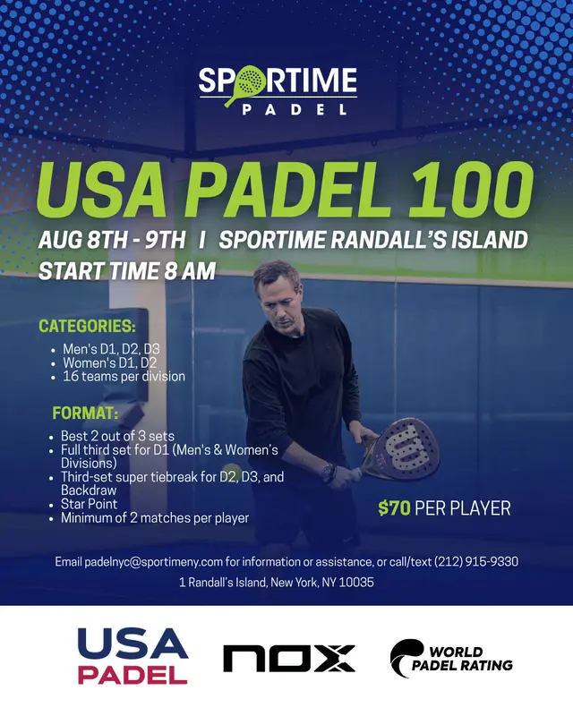 USA Padel 100 at SPORTIME Padel