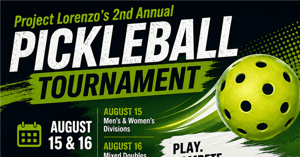 Project Lorenzo's 2nd annual pickleball tournament