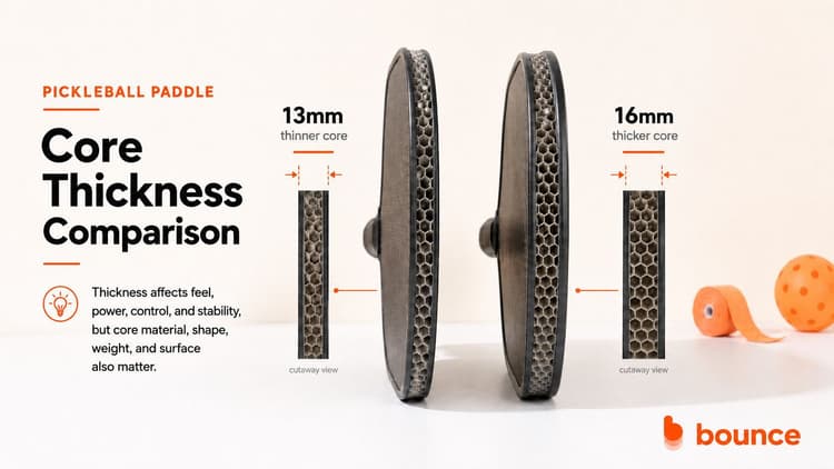 13mm vs 16mm Pickleball Paddle: Key Differences