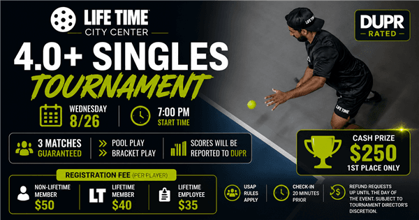 4.0+ Singles Tournament