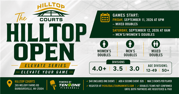 THE HILLTOP OPEN - Elevate Series