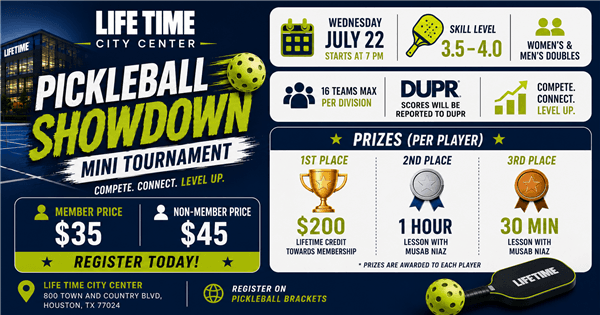 Life Time City Center 3.5–4.0 Men's & Women's Mini Tournament